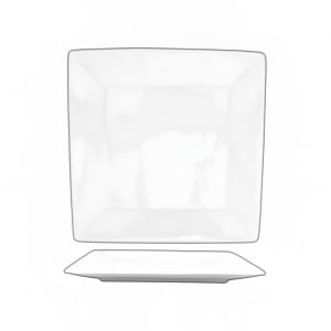 129-SP7 7" Square Slope™ Plate - Porcelain, Bright White