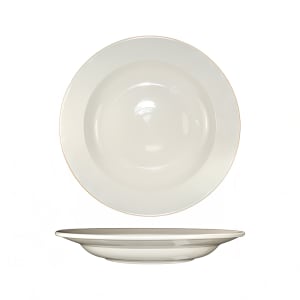 129-RO125 26 oz Round Roma™ Pasta Bowl - Ceramic, American White
