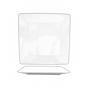 129-SP8 8" Square Slope™ Plate - Porcelain, Bright White