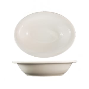 129-VA101 30 oz. Oval, Valencia™ Baker - Ceramic, American White