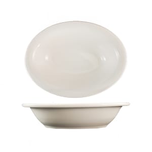 129-VA201 44 oz. Oval, Valencia™ Baker - Ceramic, American White