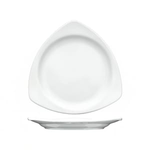 129-TR10EW 10 1/2" Triangular Brighton™ Plate - Porcelain, European White