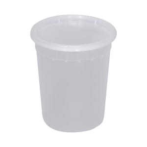 129-TGPC32 32 oz Deli Container w/Lid - Polypropylene, Clear