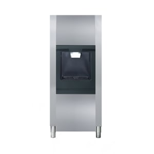 362-DHD13022W Floor Model Cube Ice & Water Dispenser - 128 lb Storage, Bucket Fill, 115v