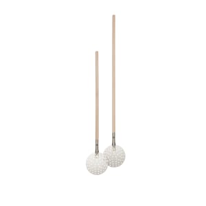 166-PPSS849 57 3/4" Pizza Peel w/ 8" Round Stainless Blade, Wood Handle