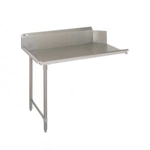 416-EDTC8S30L36 36" Clean Dishtable w/ Galvanized Legs & 18 ga Stainless Top, L to R