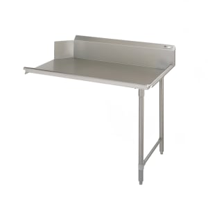 416-EDTC8S30R48 48" Clean Dishtable w/ Galvanized Legs & 18 ga Stainless Top, L to R
