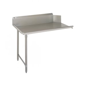 416-JDTC2048L 48" Clean Dishtable w/ 16 ga Stainless Legs, L to R