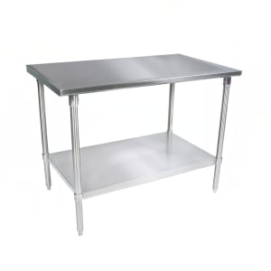 416-ST42472SSK 72" 14 ga Work Table w/ Undershelf & 300 Series Stainless Flat Top