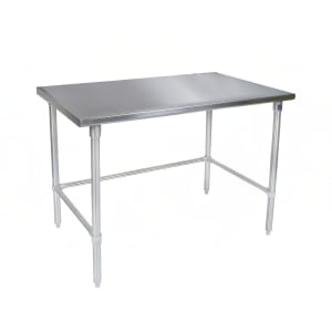 416-ST42448GBK 48" 14 ga Work Table w/ Open Base & 300 Series Stainless Flat Top