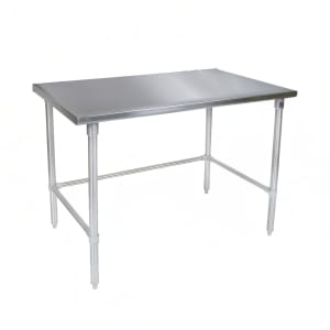 416-ST42448SBK 48" 14 ga Work Table w/ Open Base & 300 Series Stainless Flat Top