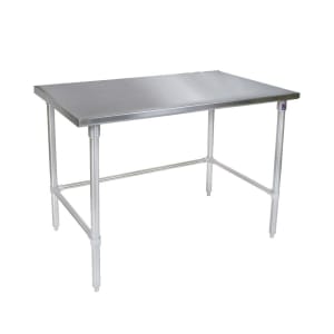 416-ST43648SBK 48" 14 ga Work Table w/ Open Base & 300 Series Stainless Flat Top