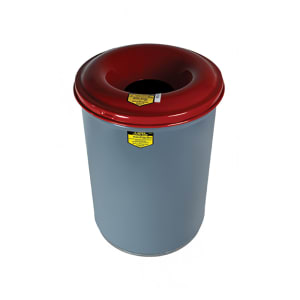 195-26415 15 gallon Cease-Fire® Safety Waste Receptacle - Steel, Gray