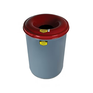 195-26430 30 gallon Cease-Fire® Safety Waste Receptacle - Steel, Gray