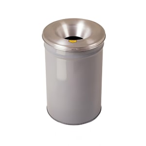 195-26655G 55 gallon Cease-Fire® Safety Waste Receptacle w/ Aluminum Head - Steel, Gray