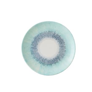 893-FSBLEV101 10 1/4" Round Studio Prints® Fusion Coupe Plate - Ceramic, Aquamarine