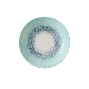 893-FSBLEVB91 40 oz Round Studio Prints® Fusion Coupe Bowl - Ceramic, Aquamarine