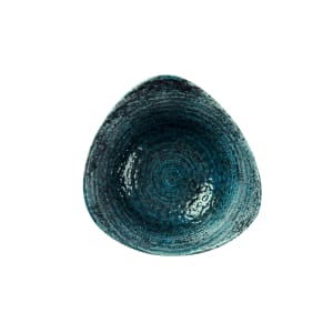 893-HCBLTRB71 13 oz Triangular Studio Prints® Homespun Chroma Rolled Edge Bowl - Ceramic, Marine