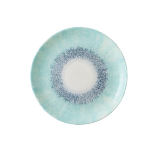 893-FSBLEV111 11 1/4" Round Studio Prints® Fusion Coupe Plate - Ceramic, Aquamarine