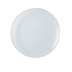 893-GLCLTBP11 8 7/8" Round Isla Glass Plate - Glass, Clear Organic Glass