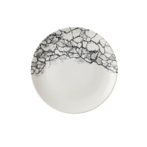 893-KAQBEV101 10 1/4" Round Studio Prints® Kintsugi Accents Coupe Plate - Ceramic, Quartz Black