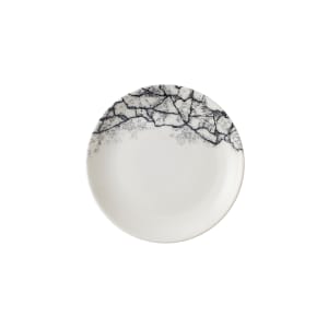 893-KAQBEVP61 6 1/2" Round Studio Prints® Kintsugi Accents Coupe Plate - Ceramic, Quartz Black