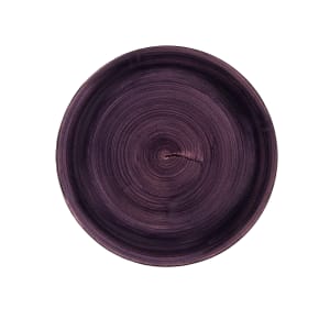 893-PADPEV101 10 1/4" Round Stonecast® Patina Coupe Rolled Edge Plate - Ceramic, Deep Purple