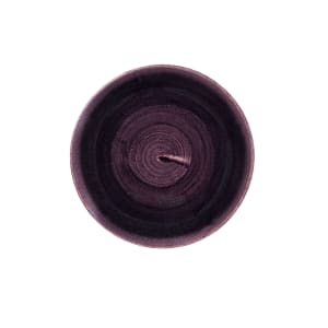 893-PADPEVP61 6 1/2" Round Stonecast® Patina Coupe Rolled Edge Plate - Ceramic, Deep Purple
