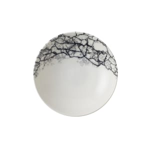 893-KAQBEVB71 15 oz Round Studio Prints® Kintsugi Accents Coupe Bowl - Ceramic, Quartz Black