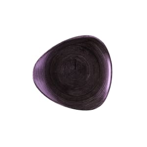 893-PADPTR101 10 3/8" Triangular Stonecast® Patina Plate - Ceramic, Deep Purple