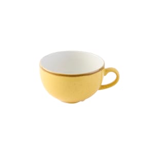 893-SMSSCB281 12 oz Stonecast® Cappuccino Cup - Ceramic, Mustard Seed Yellow
