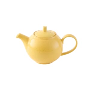 893-SMSSSB151 15 oz Stonecast® Teapot - Ceramic, Mustard Seed Yellow