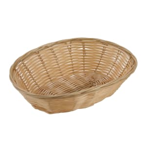 080-PWBN9V Oval Woven Basket, Poly, Natural