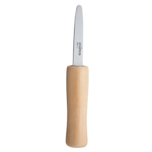 080-KCL2 Oyster Clam Knife w/ 2 7/8" Blade & Wooden Handle