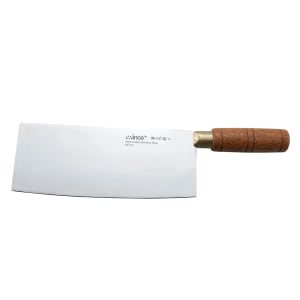080-KC101 8" Chinese Cleaver w/ Wood Handle, Stainless Steel