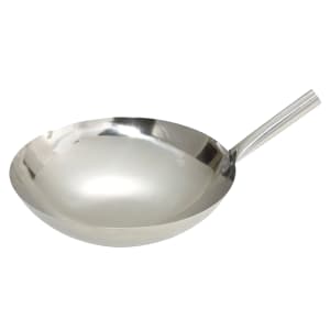 080-WOK14N 14" Stainless Stir Fry Pan