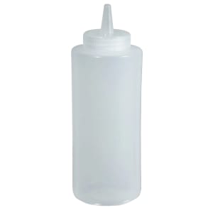 080-PSB12C 12 oz Plastic Squeeze Bottle, Clear