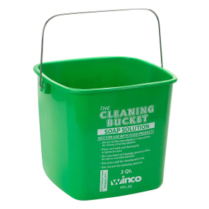 080-PPL3G 3 qt Cleaning Bucket for Soap Solution - Plastic, Green