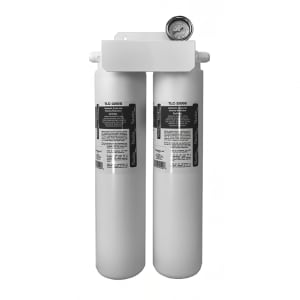 657-TLC107097F Double-Head Nautilus Water Filter w/ Gauge & Carbon Block Cartridge