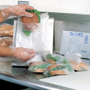909-DP8585 Flip Top Deli Bag - 8 1/2" x 8 1/2", Poly