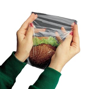 909-HD07 Flip Top Sandwich Bag - 6 3/4" x 6 3/4", Poly