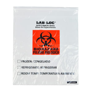 909-LABZ2024BW Lab-Loc® Specimen Bags - 20" x 24", White