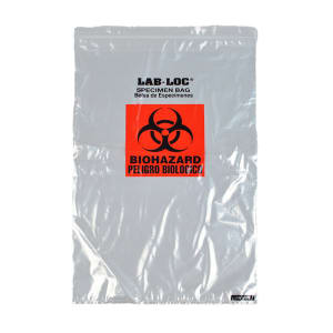 909-LABZ1420B Lab-Loc® Specimen Bags - 14" x 20", Clear