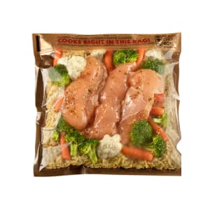 909-OSS1108P Ready. Chef. Go!® Ready. Chef. Go!® Self Seal Cooking Bags - 10 4/5" x 8", Plastic, Brown/Printed