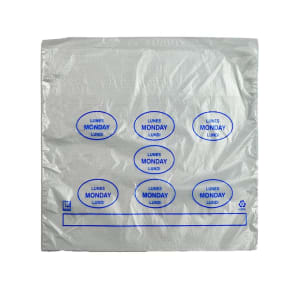 909-PCMON1085 Printed Portion Control Food Storage Bags - 8 1/2" x 10", Poly