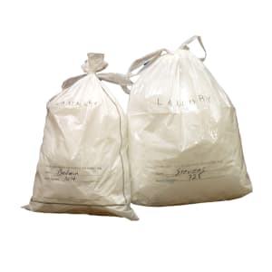909-TPS690003 Hotel Laundry Bag w/ Tear Tie Closure - 14" x 24", 0.85 mil LDPE, White