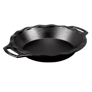 261-BW9PIE 9 1/2" Round Cast Iron Pie Pan w/ Handles
