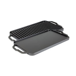 261-LCDRG Rectangular Grill/Griddle Pan w/ Handles - 19 1/2" x 10", Cast Iron
