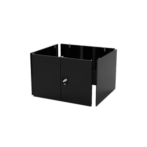 304-DTWS003 Locking Cabinet for 304-DTWS002 - 15” W x 16 1/4” D x 16 1/4” H, Steel, Black