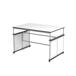 304-DTTB001 Makerspace & Science Lab Modular Table - 60.25” W x 39.25” D x 32” to 38” H, Stee...